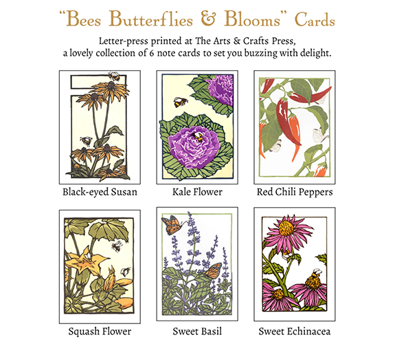 "Bees, Butterflies, & Blooms" Card Set - Yoshiko Yamamoto
